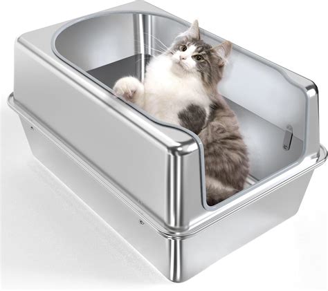 bounce stainless steel litter box|stainless steel litter box.